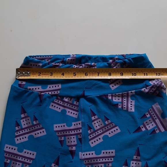 Lularoe Disney castle print unicorn leggings os - Picture 6 of 7